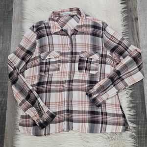Maurices plaid button down shirt